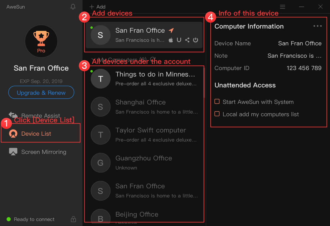 Remote Access Support - AweSun Help Center